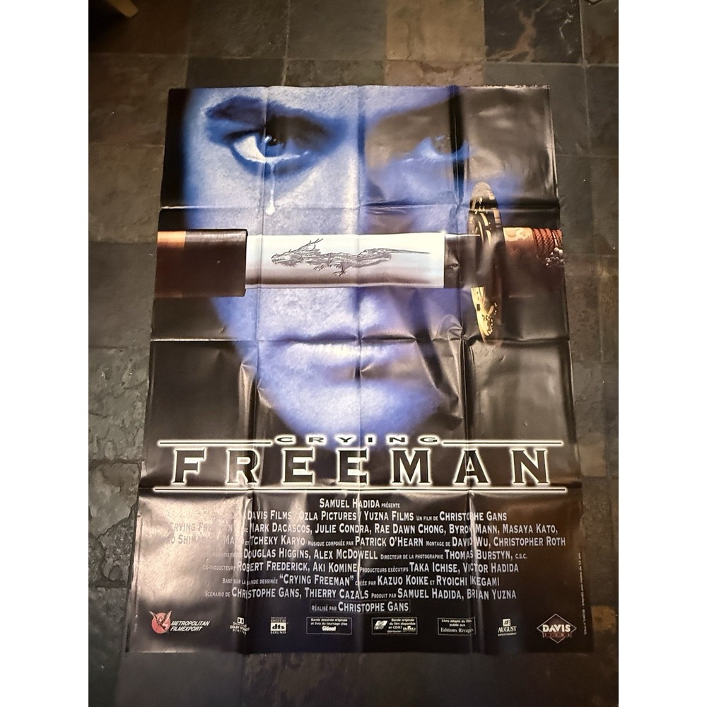 CRYING FREEMAN French Version Vintage Movie Poster Original 1995 Large 46"L x61"